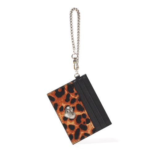 Leopard Heart Chain Card Case｜レオパードハート・チェーンカードケース MJ005